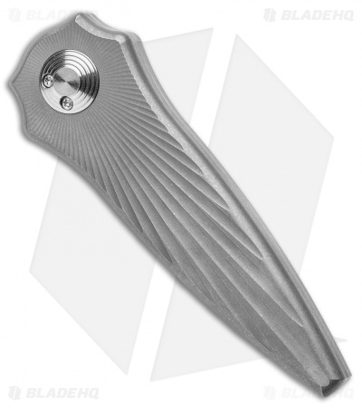 Paragon Warlock Folding Knife Starburst Gray Titanium (3.9" Gray/Satin)