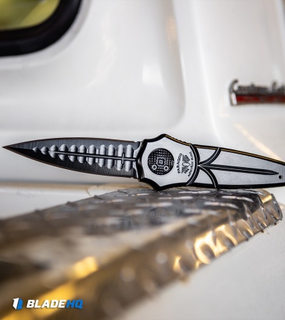 Paragon Warlock Folding Knife Black Aluminum (3.9" Black Sorcerer)