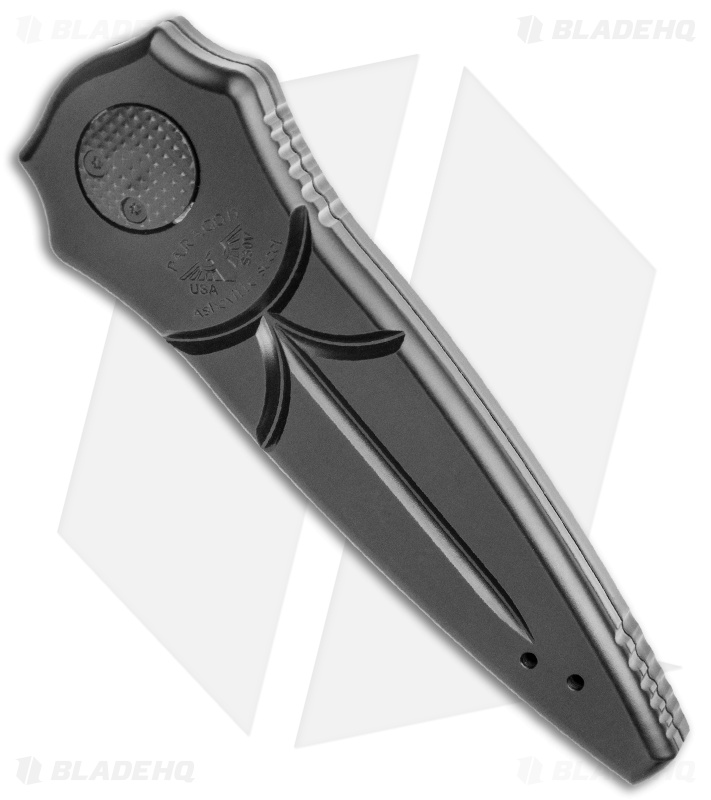 Paragon Warlock Folding Knife Black Aluminum (3.9" Black Flame Sorcerer)