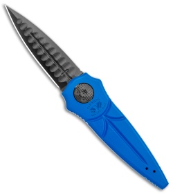 Paragon Warlock Folding Knife Mystic Blue Aluminum (3.9" Black)