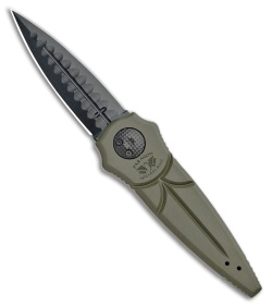 Paragon Warlock Folding Knife OD Green Aluminum (3.9" Black Sorcerer)