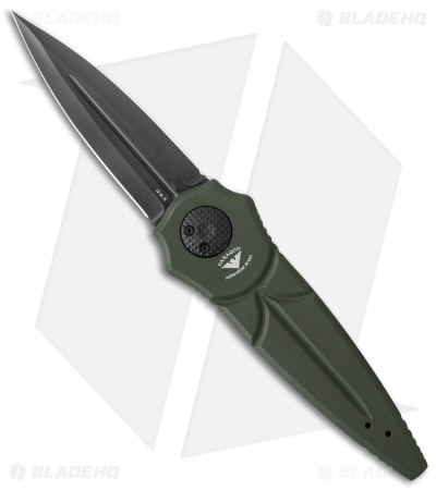 Paragon Warlock Folding Knife OD Green Aluminum (3.9" Black)