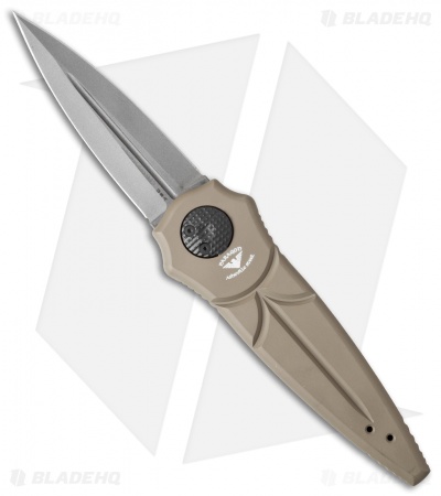 Paragon Warlock Folding Knife Tan Aluminum (3.9" Bead Blast)