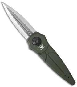 Paragon Warlock Folding Knife OD Green Aluminum (3.9" Satin Sorcerer)
