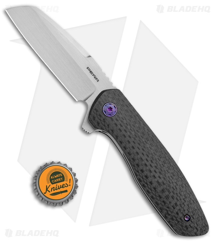 Pena Knives Custom Bravo Liner Lock Knife Flipper Mokuti Clip (3.25" Satin)