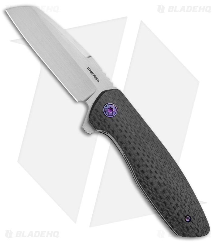 Pena Knives Custom Bravo Liner Lock Knife Flipper Mokuti Clip (3.25" Satin)