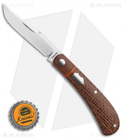 Pena Knives Custom Slip Joint Trapper Micarta (2.75" Satin)