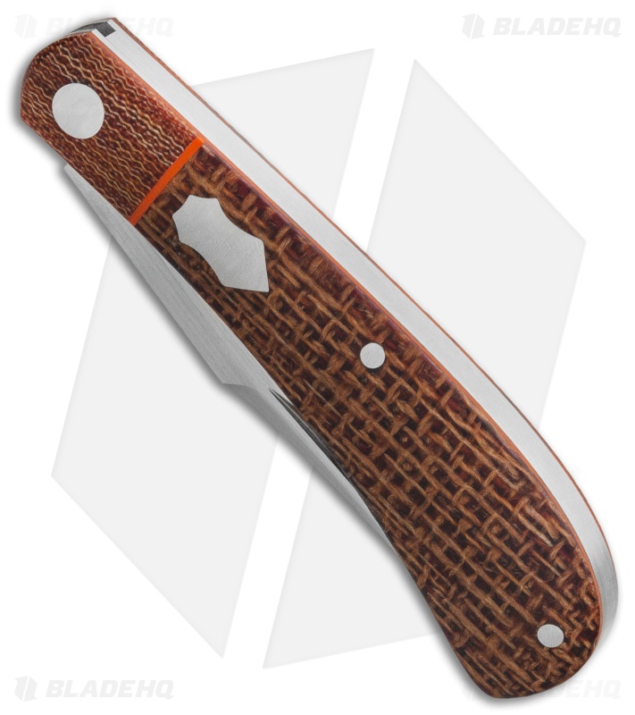 Pena Knives Custom Slip Joint Trapper Micarta (2.75" Satin)