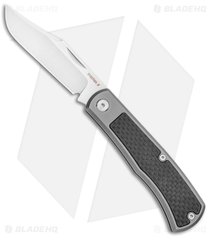 Pena Knives X-Series Production Slip Joint Bronco Carbon Fiber Ti (2.75" Satin)