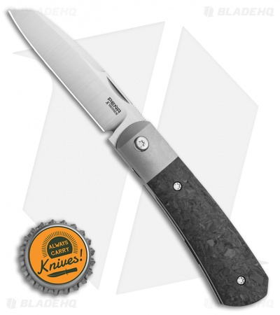 Pena Knives X-Series Apache Front Flipper Knife Carbon Fiber (2.75" Satin)