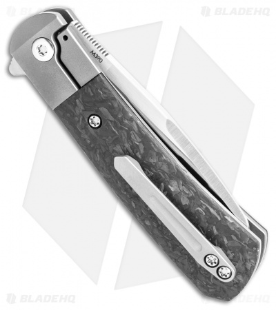 Pena Knives X-Series Apache Kickstop Flipper Knife Carbon Fiber (2.75" Satin)