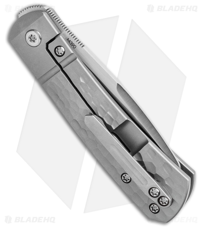 Pena Knives X-Series Apache Front Flipper Knife Jigged Titanium (2.75" Satin)