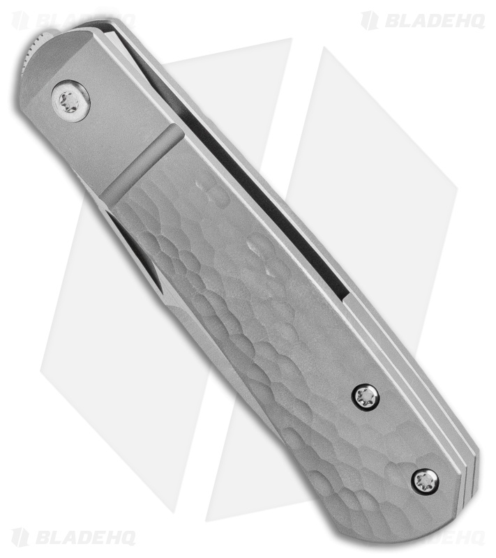 Pena Knives X-Series Apache Front Flipper Knife Jigged Titanium (2.75" Satin)