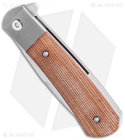 Pena Knives X-Series Apache Kickstop Flipper Knife Nat. Micarta (2.75" Satin) 