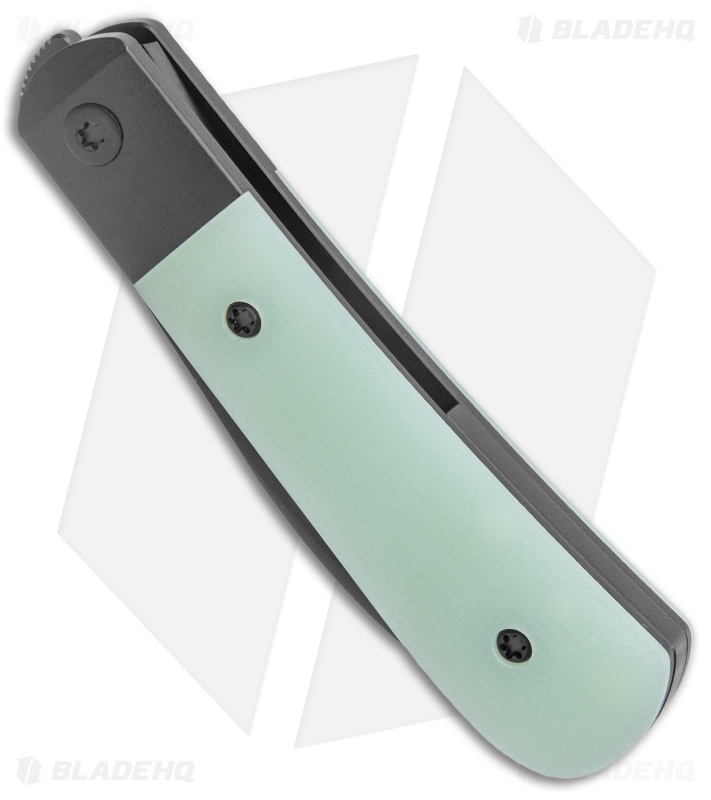 Pena Knives X-Series Exclusive Swayback Flipper Knife Natural G-10 (2.9" Black)