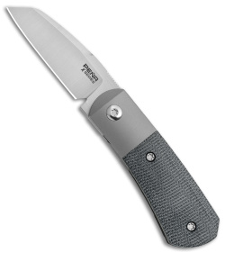 Peña Knives X-Series Micro Apache Front Flipper Knife Black Micarta (2" Satin)