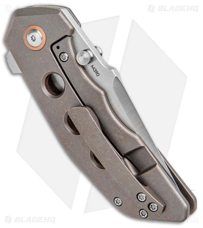 Pena Knives XSeries Rhino Frame Lock Knife Flipper Bronze Titanium (3