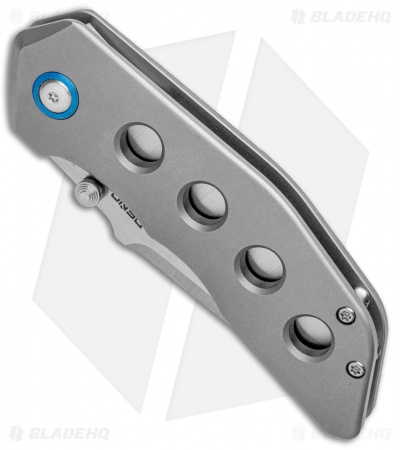 Pena Knives X-Series Rhino Frame Lock Knife Thumb Stud  Bead Blast Ti (3" Satin)