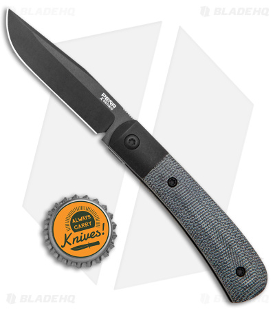 Pena Knives X-Series Exclusive Trapper Knife Black Micarta (2.75" Black M4)