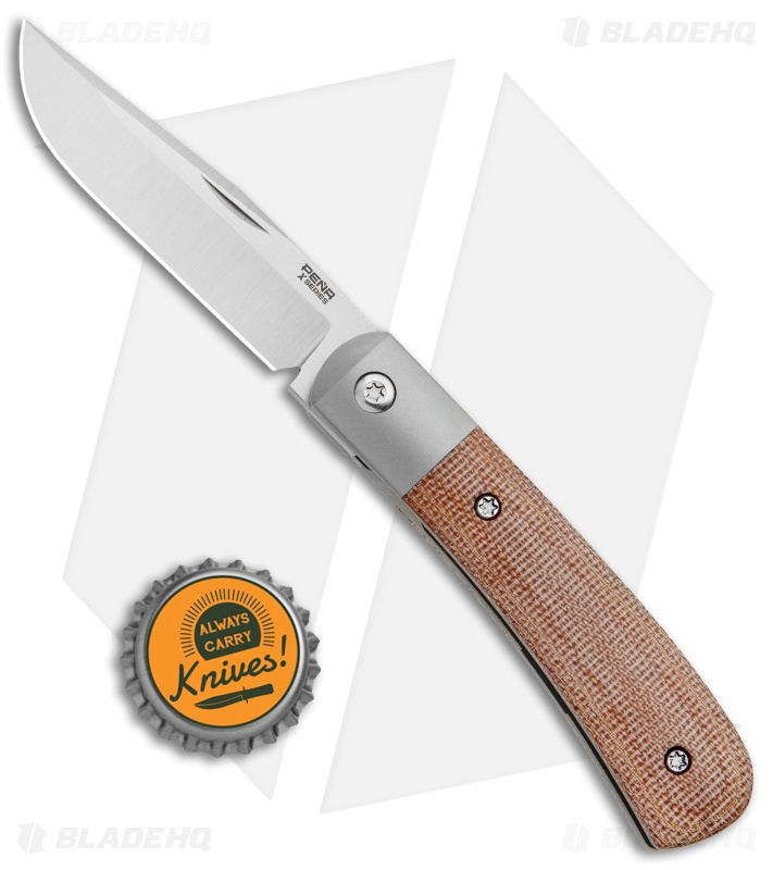 Pena XSeries Trapper Knife Brown Micarta Blade HQ