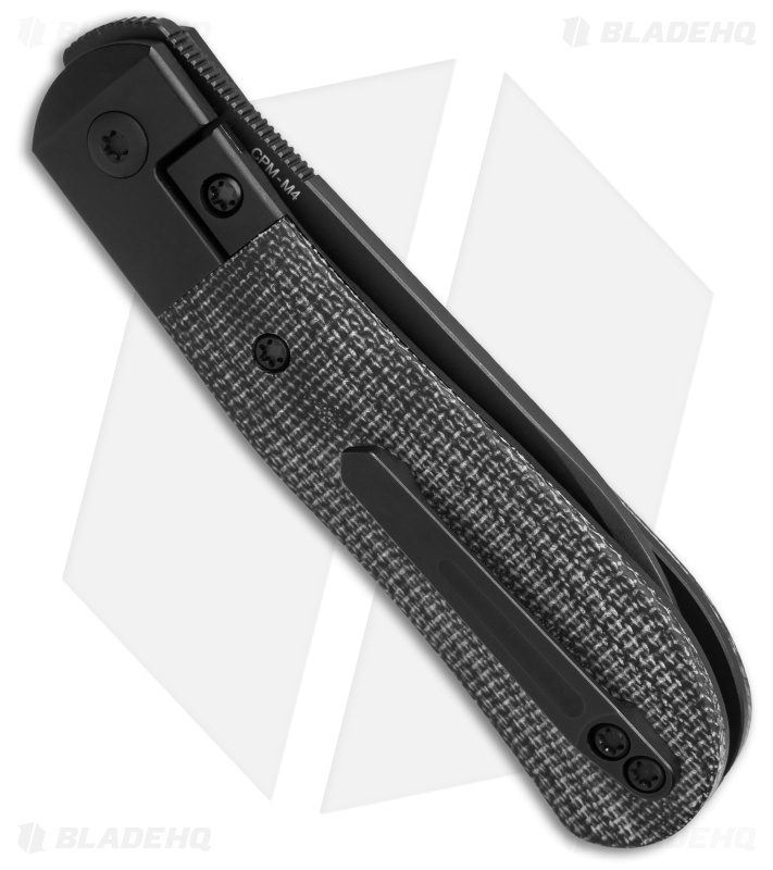 Pena Knives X-Series Exclusive Dogleg Jack Knife Black Micarta (3" Black M4)
