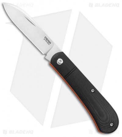 Pena X-Series Spear Point Slip Joint Knife Black G-10 (3" Satin)