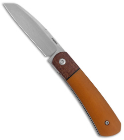 Pena Knives Custom Apache Liner Lock Knife Butterscotch Micarta (2.75" Satin)