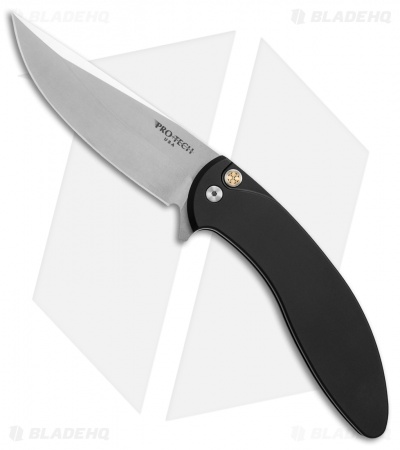 Pro-Tech Cambria Prototype Flipper Knife Black Aluminum (3.5