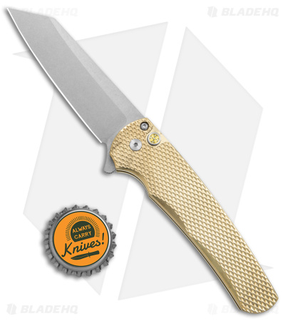 Pro-Tech Limited Malibu Reverse Tanto Plunge Lock Knife Aluminum (3.3" SW)