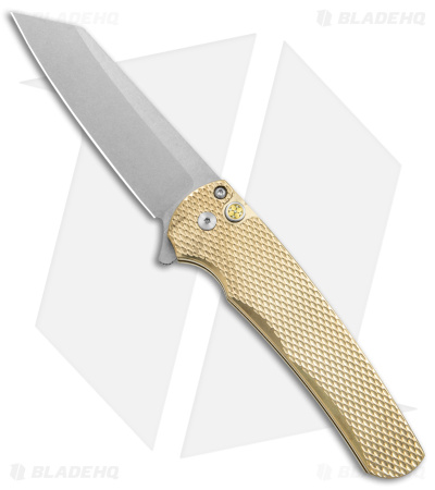 Pro-Tech Limited Malibu Reverse Tanto Plunge Lock Knife Aluminum (3.3" SW)