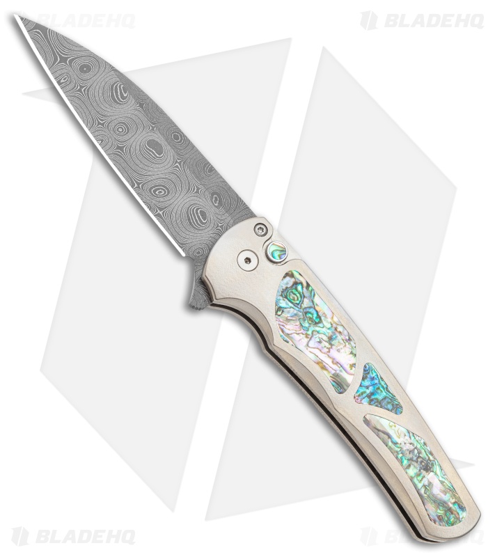 Pro-Tech Malibu Plunge Lock Flipper Knife Sculpt Bronze Ano (3.3" Chad