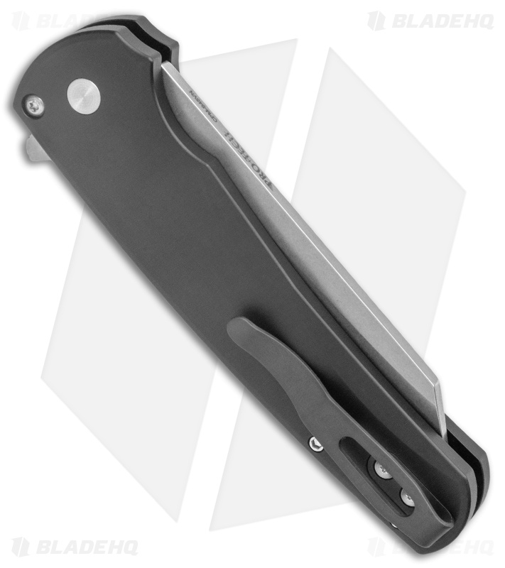 Pro-Tech Malibu Reverse Tanto Flipper Knife Black (3.3" SW S45VN) BHQ Exclusive 