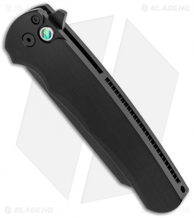 Pro-Tech Malibu Reverse Tanto Flipper Knife Black (3.3" DLC) Blade Show 2021