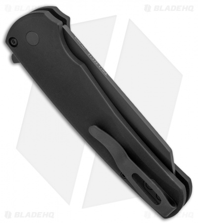 Pro-Tech Malibu Reverse Tanto Plunge Lock Knife Black (3.3" DLC) BHQ Exclusive 