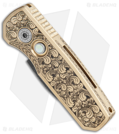 Pro-Tech Runt 5 Ultimate Custom Wharncliffe Automatic Knife (1.9" Damascus)