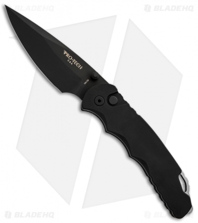 Pro-Tech TR-4 Tactical Response Button Lock Manual Knife (4" Black) TR-4MA.3