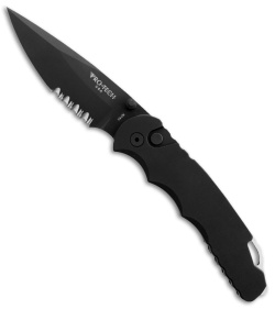 Pro-Tech TR-4 Tactical Response Button Lock Manual Knife (4" Black Serr) 