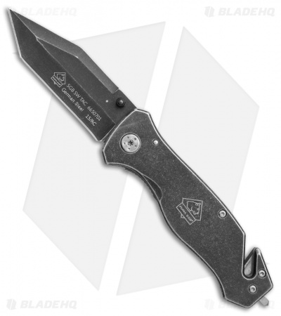 ポケット・ジェントルマン・ナイフ(PUMA)白蝶貝 Puma SGB Tactical Folding Knife with Seat Belt Cutter (3.25