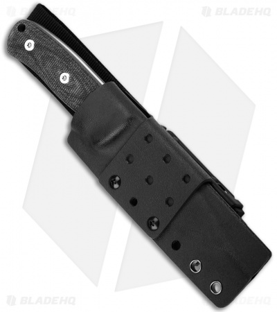 QSP Bison Fixed Blade Knife Linen Micarta (4.5" Satin) QS134-A