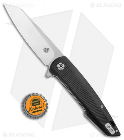 QSP Phoenix Liner Lock Knife Black G-10 (3.75" Satin) 