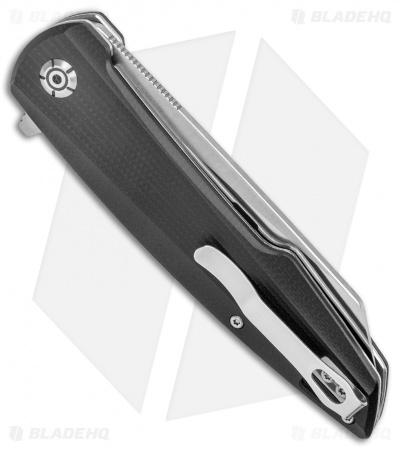 QSP Phoenix Liner Lock Knife Black G-10 (3.75" Satin) 