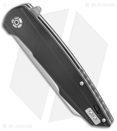 QSP Phoenix Liner Lock Knife Black G-10 (3.75" Satin) 