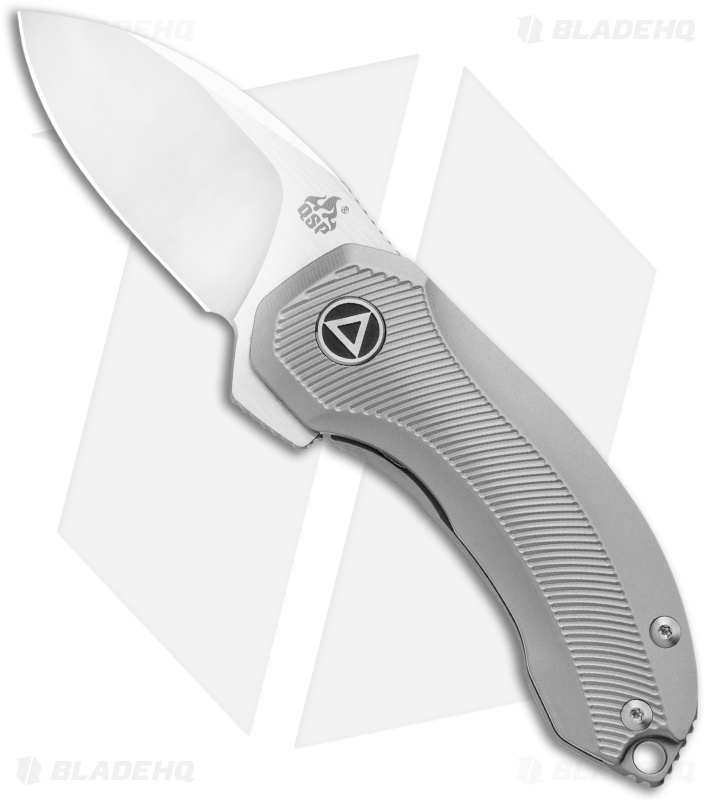 QSP Knife Hamster Framelock Knife Titanium (2" Satin)