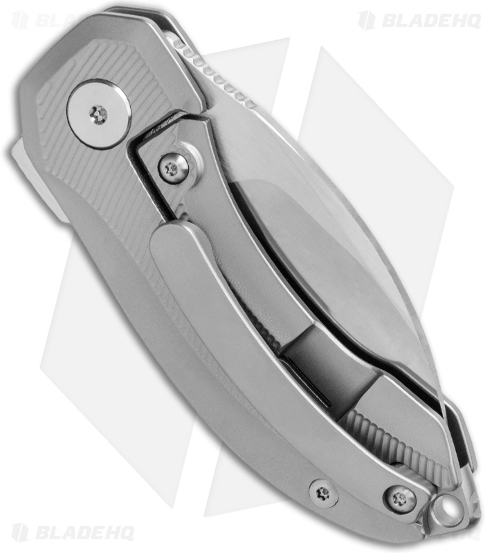 QSP Knife Hamster Framelock Knife Titanium (2" Satin)