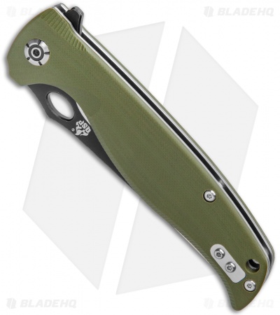 QSP Gavial  Liner Lock Knife OD Green G-10 ( 4" Two-Tone) *DISC*