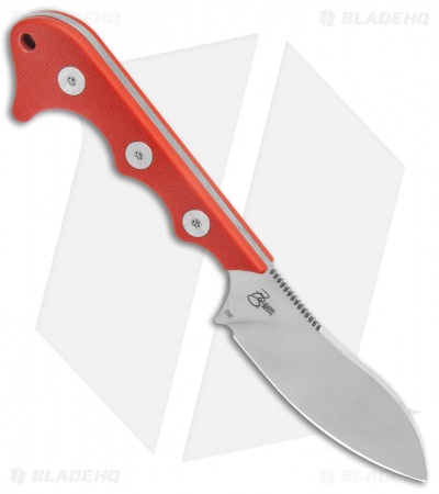 QSP Neckmuk Fixed Blade Neck Knife Red G-10 (2.9" Satin) QS125-G