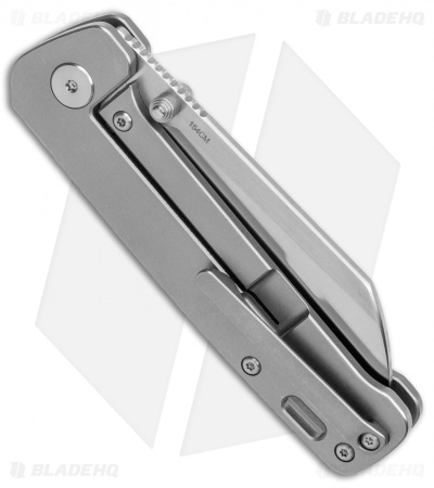 QSP Penguin Frame Lock Knife Gray Titanium (3.1" Satin)