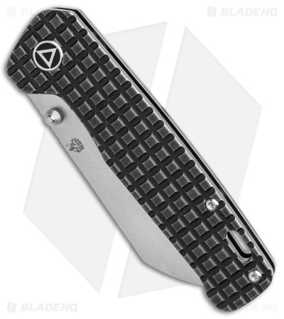 QSP Penguin Frame Lock Knife Black Ti Fragtanium (3.1" Satin)