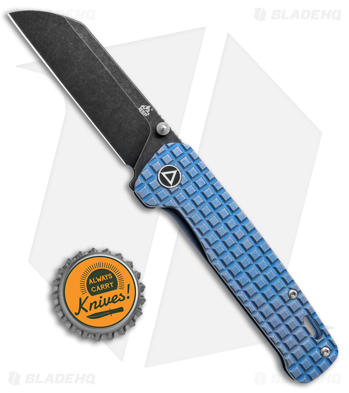 QSP Penguin Knife Blue Fragtanium Black SW 154CM - Blade HQ