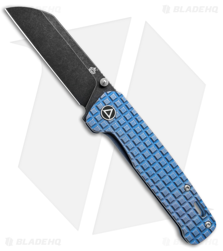 QSP Penguin Knife Blue Fragtanium Black SW 154CM - Blade HQ